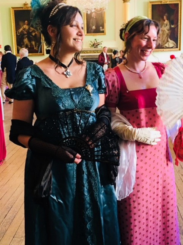 Ladies 19th Century Regency Jane Austen Evening Ball Gown Costume Size 10 - 12 Image